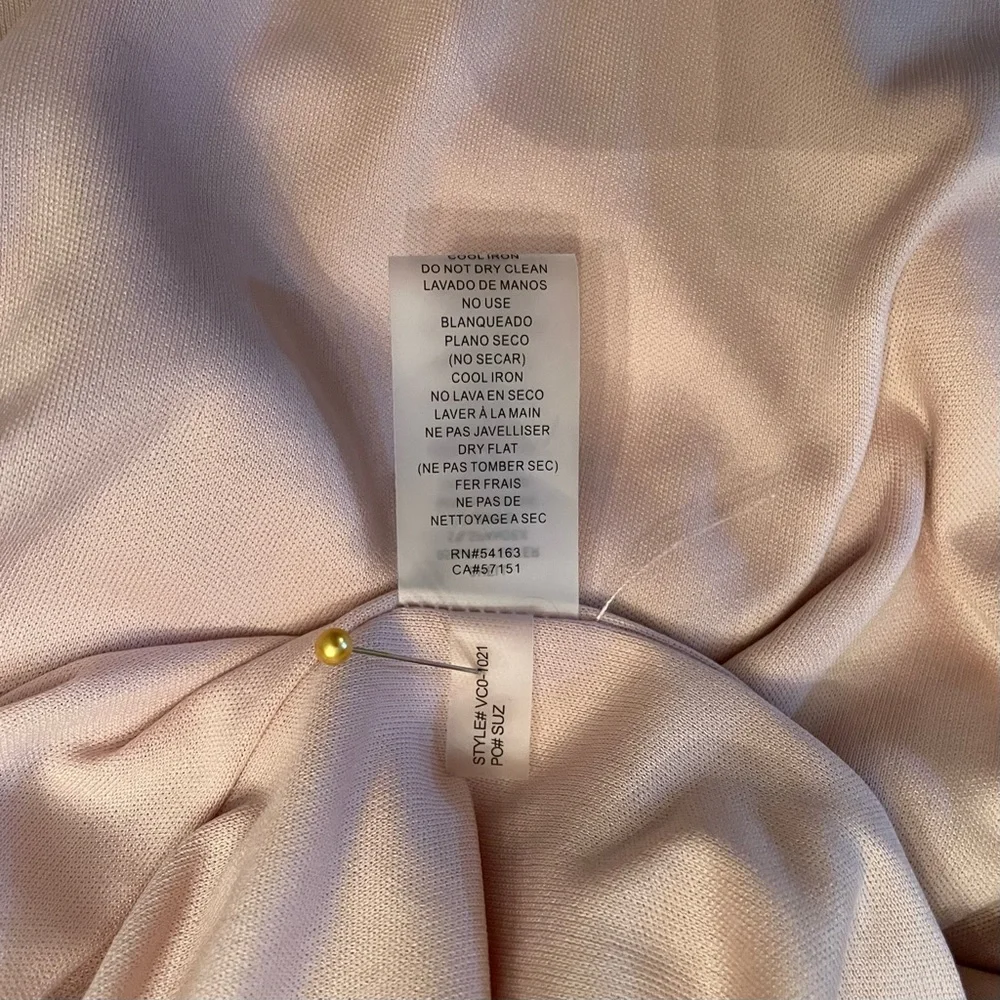 NWT Blush Pink Vince Camuto Sequin Dress Holiday Party Formal New Years Eve - Picture 12 of 14